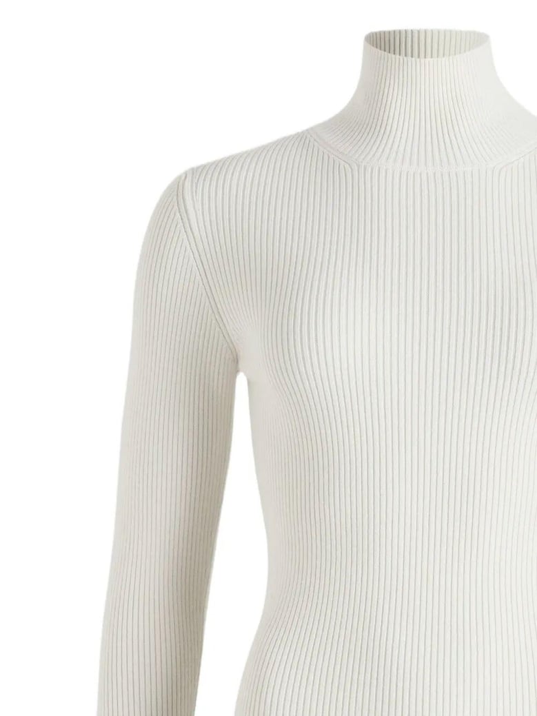rib turtle neck jumper by Selfnex