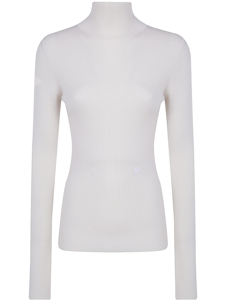 rib turtle neck jumper by Selfnex
