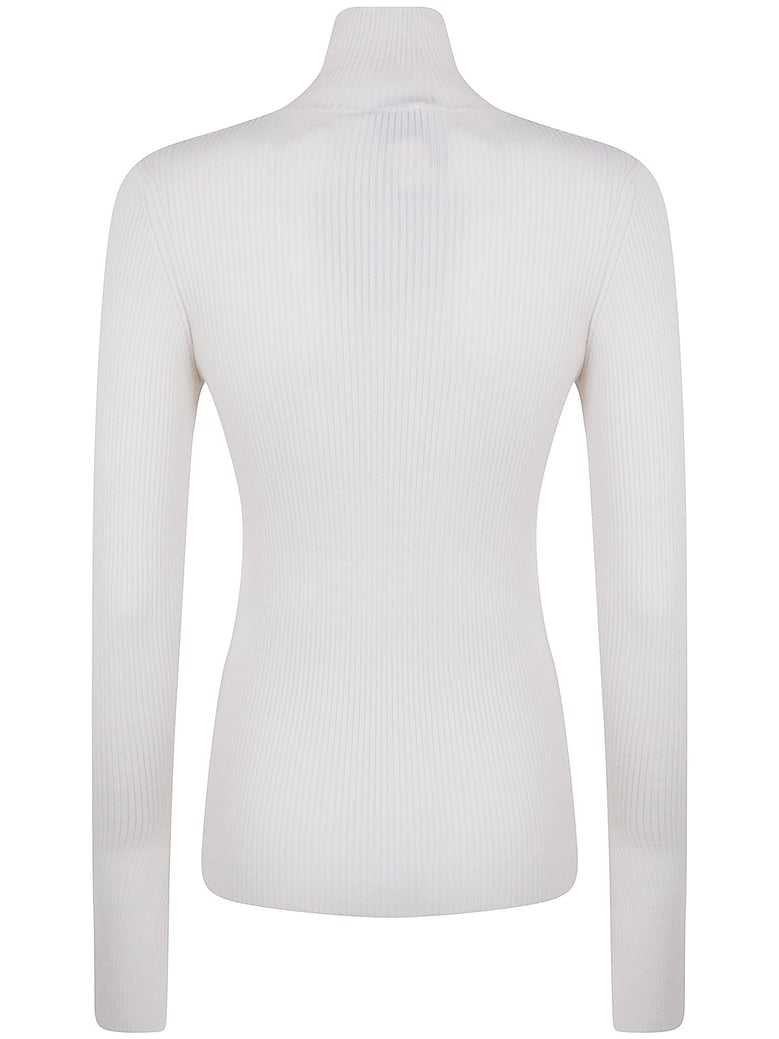 rib turtle neck jumper by Selfnex