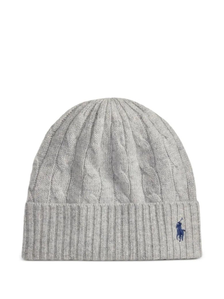 polo ralph lauren cable wool-cashmere beanie by Selfnex