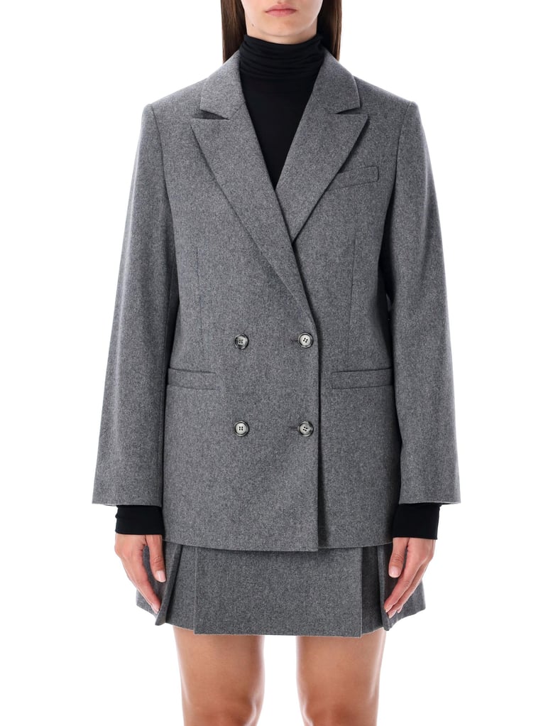 a p c lucy double-breasted wool blazer by Selfnex