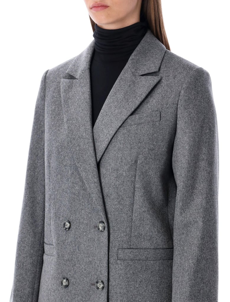 a p c lucy double-breasted wool blazer by Selfnex