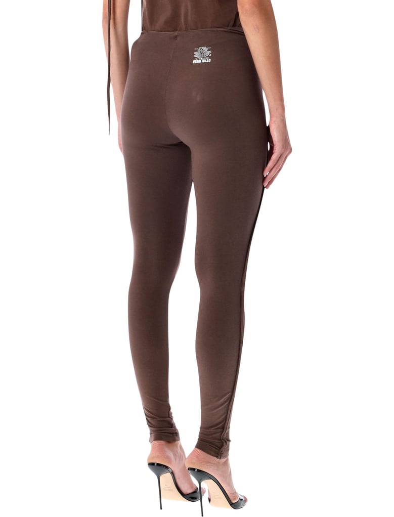 ottolinger sculpted hip brown organic cotton leggings by Selfnex