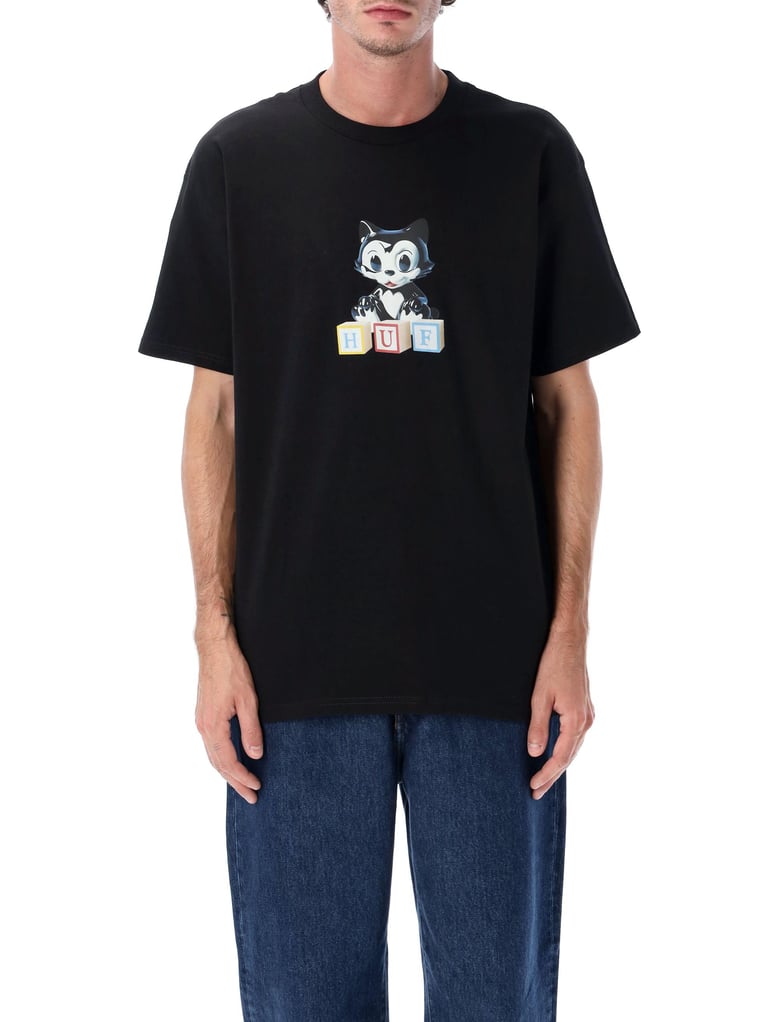 huf blocks graphic t-shirt by Selfnex