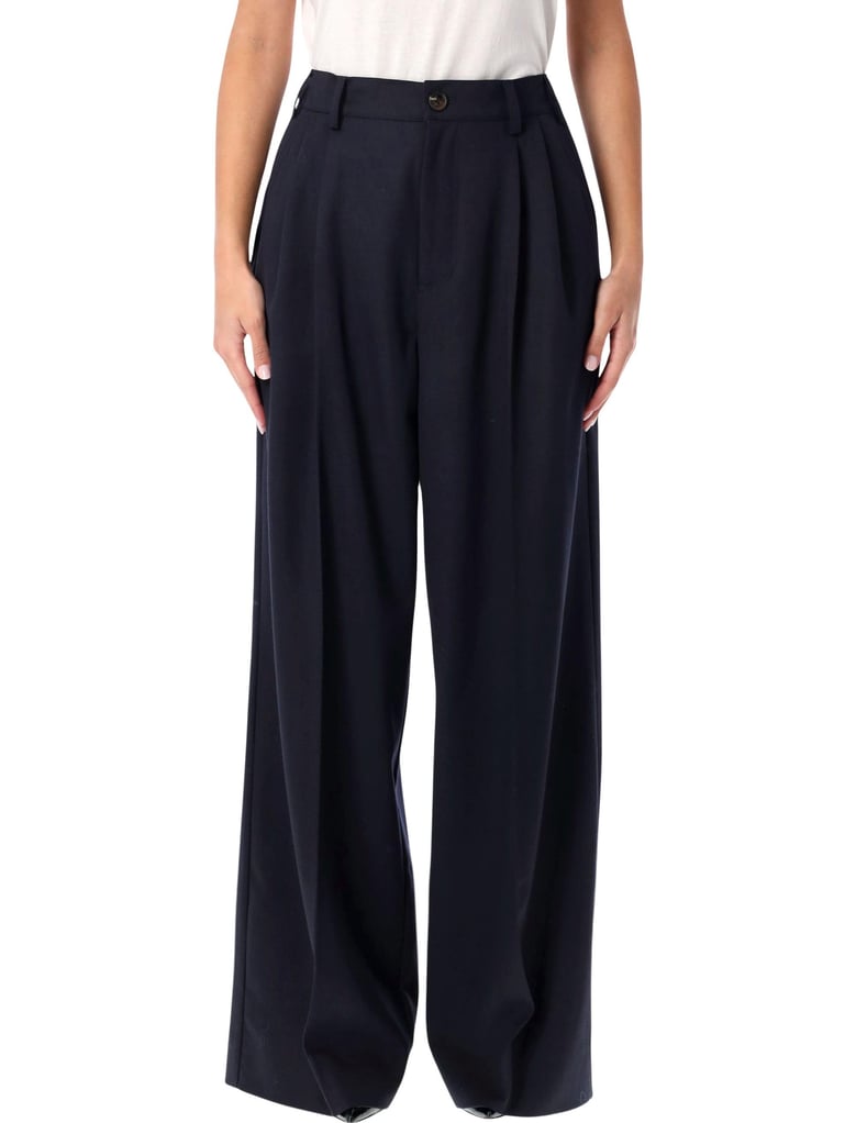 soeur frejus navy blue wool trousers by Selfnex
