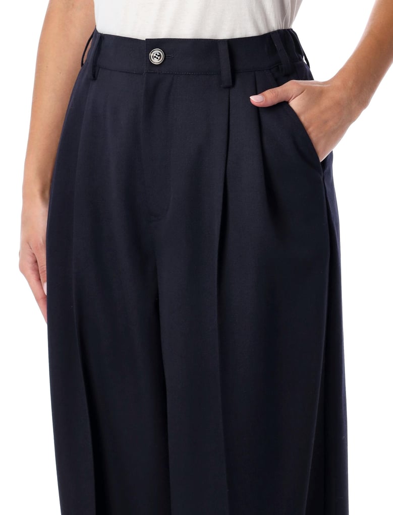soeur frejus navy blue wool trousers by Selfnex