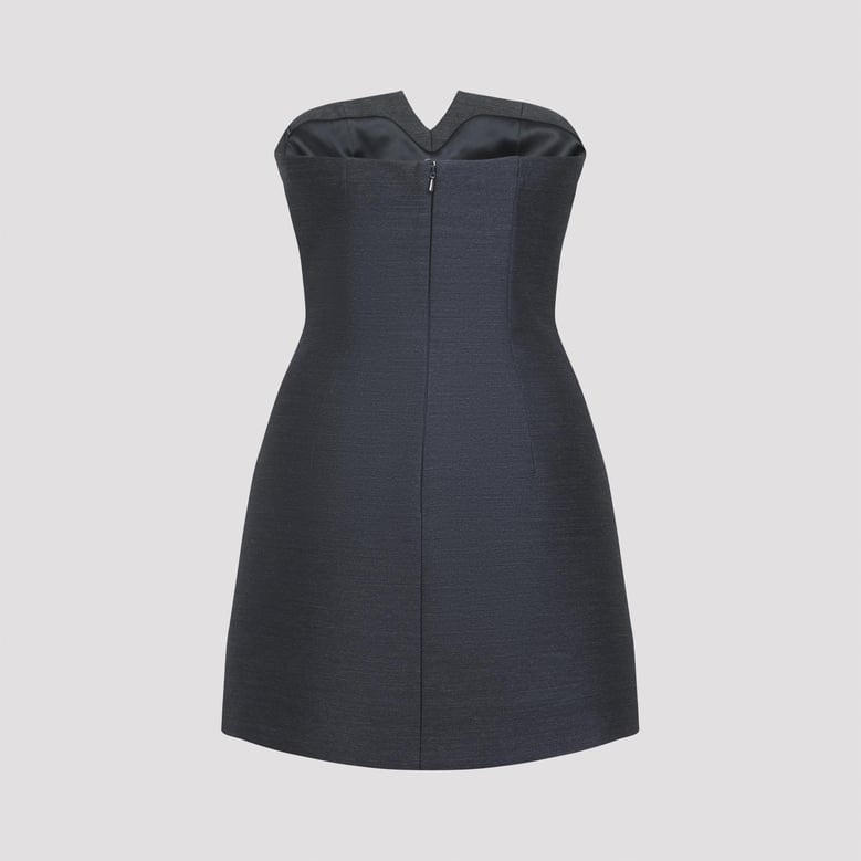 tailoring off shoulder dress by Selfnex