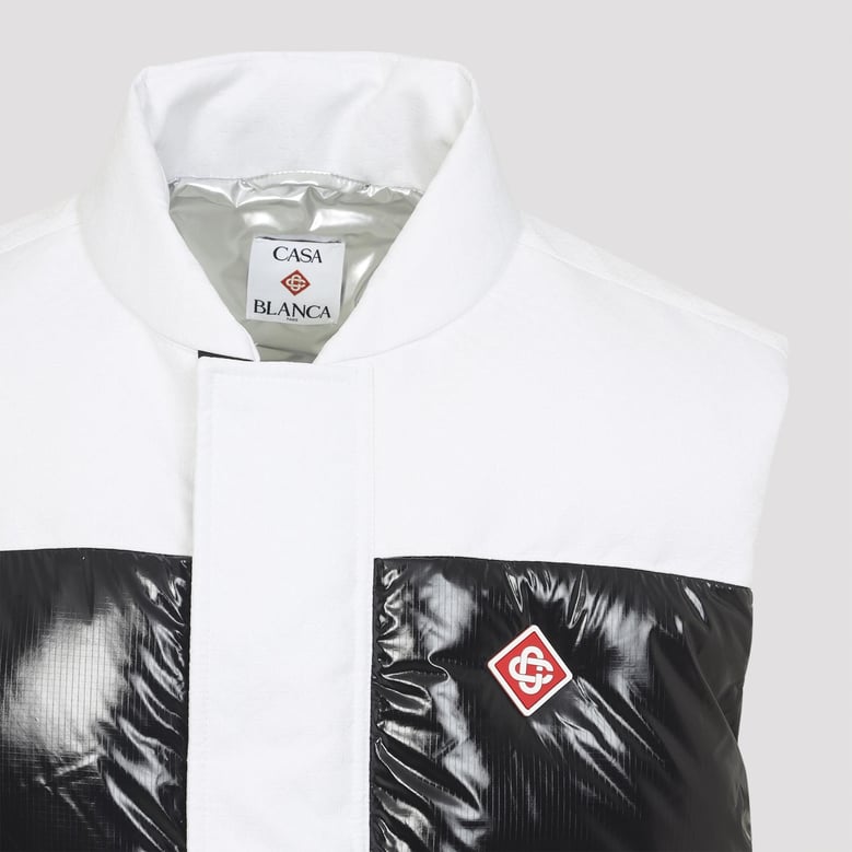 black down vest by Selfnex