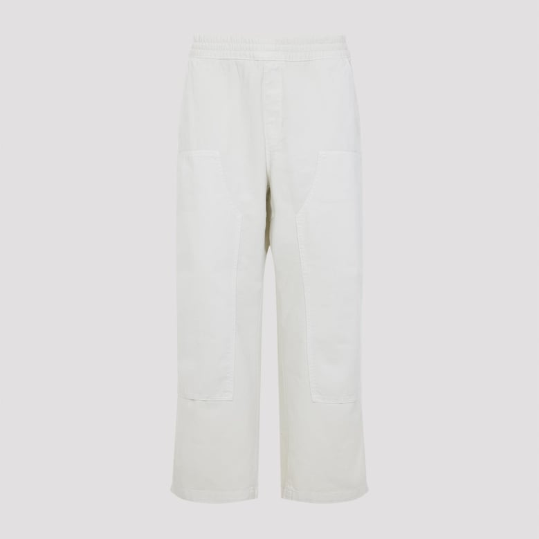 salt white cotton crawton pants by Selfnex