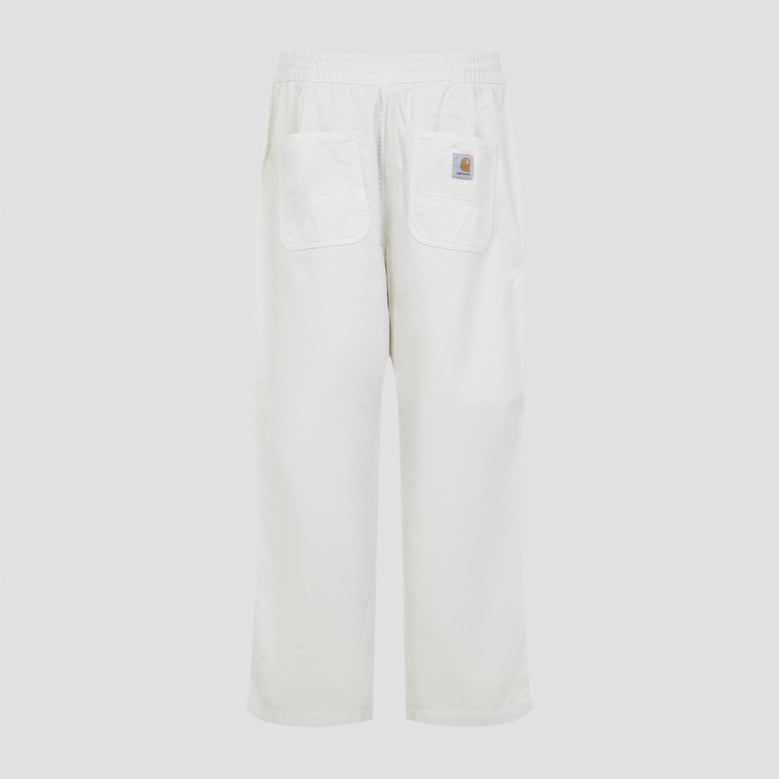 salt white cotton crawton pants by Selfnex