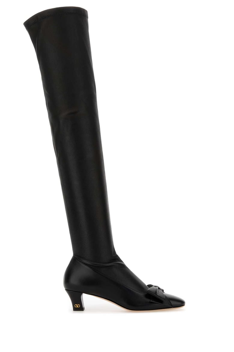 black leather boots by Selfnex