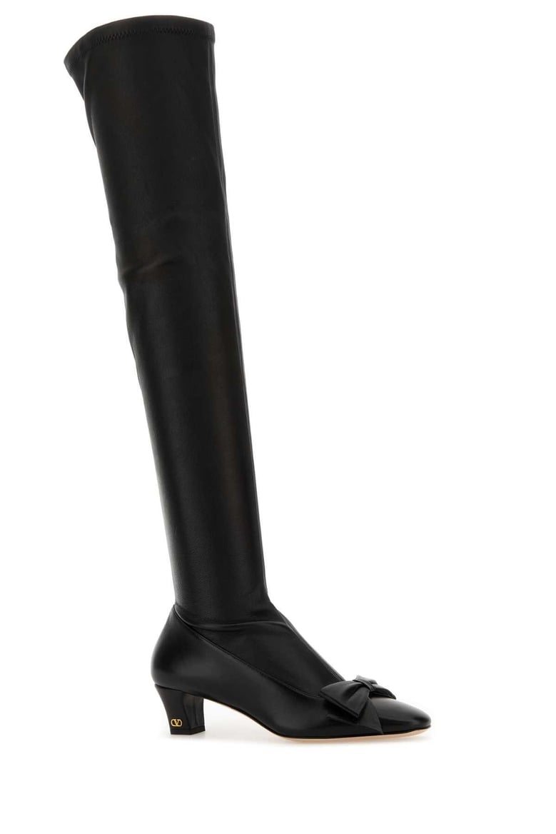 black leather boots by Selfnex