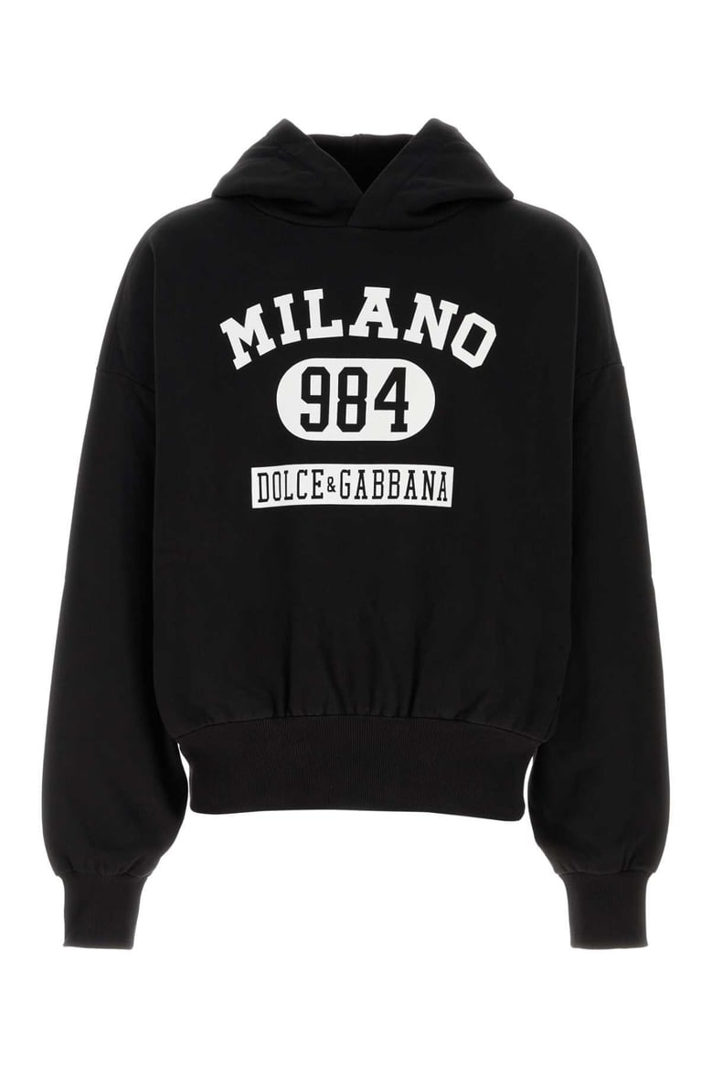 black cotton sweatshirt by Selfnex