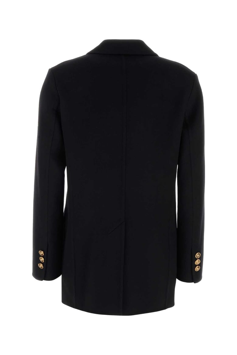 double-breasted coat in cashmere blend by Selfnex