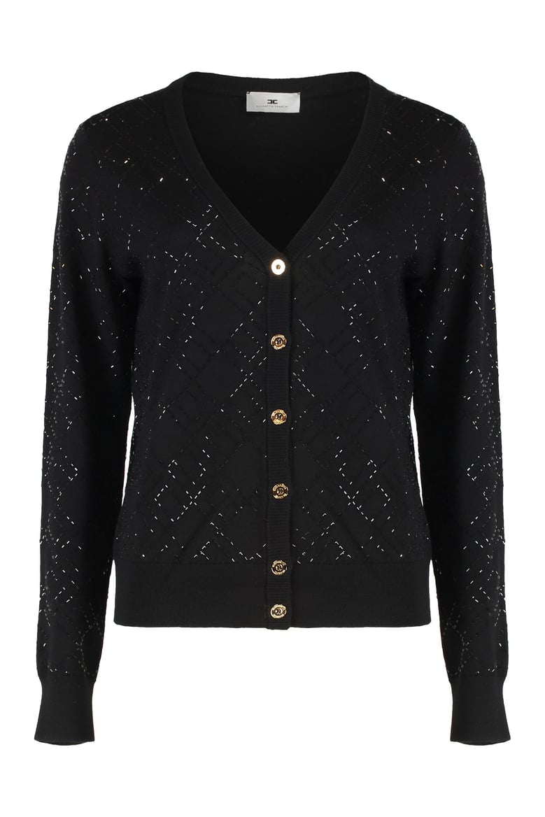 cardigan in wool with crystals by Selfnex