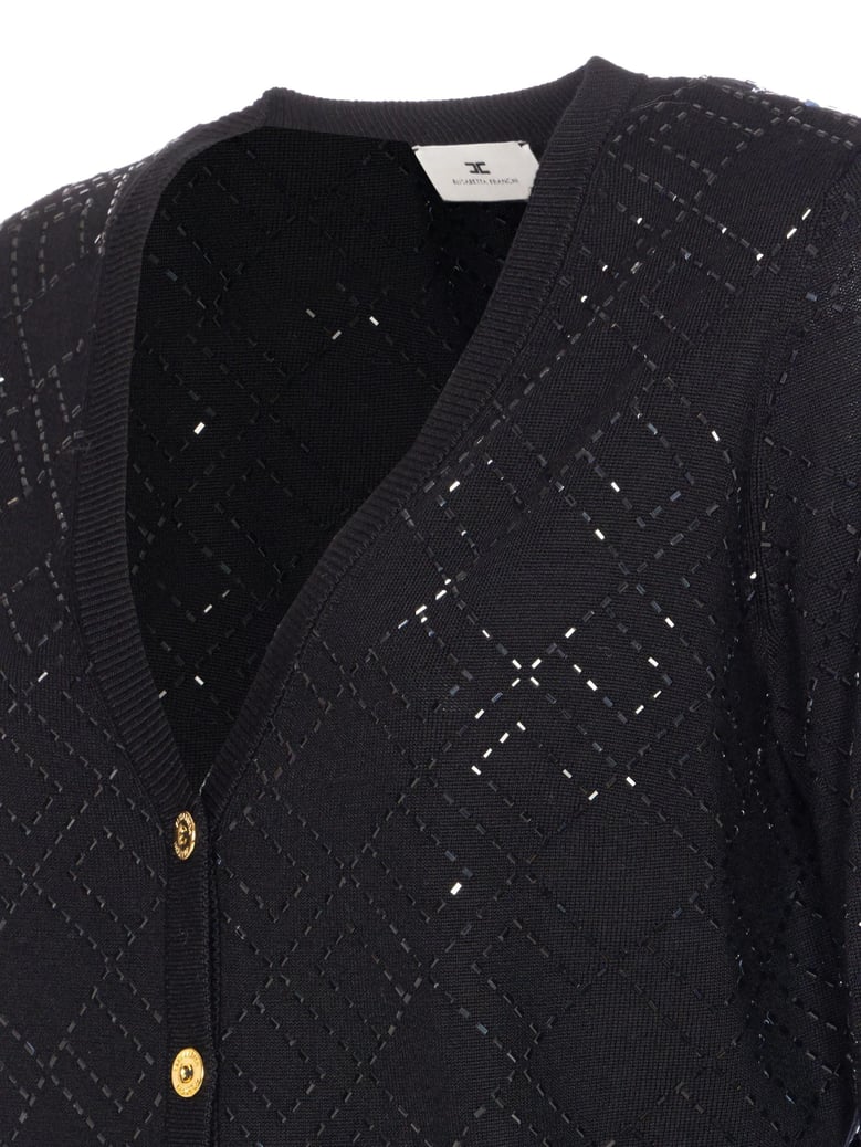 cardigan in wool with crystals by Selfnex