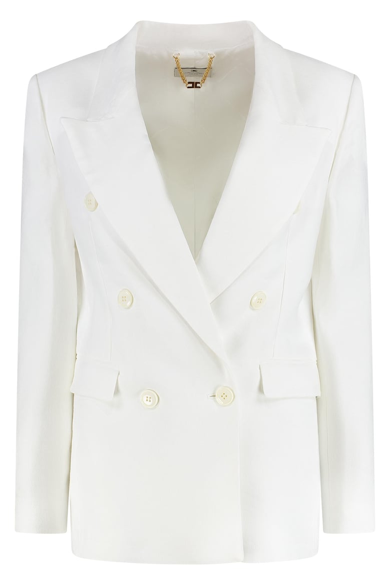 double-breasted gabardine jacket by Selfnex