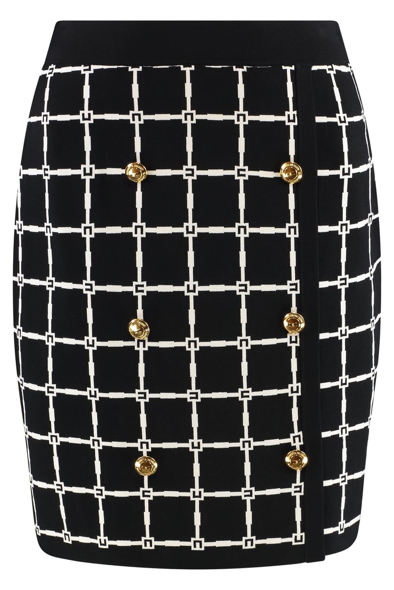knitted mini skirt by Selfnex