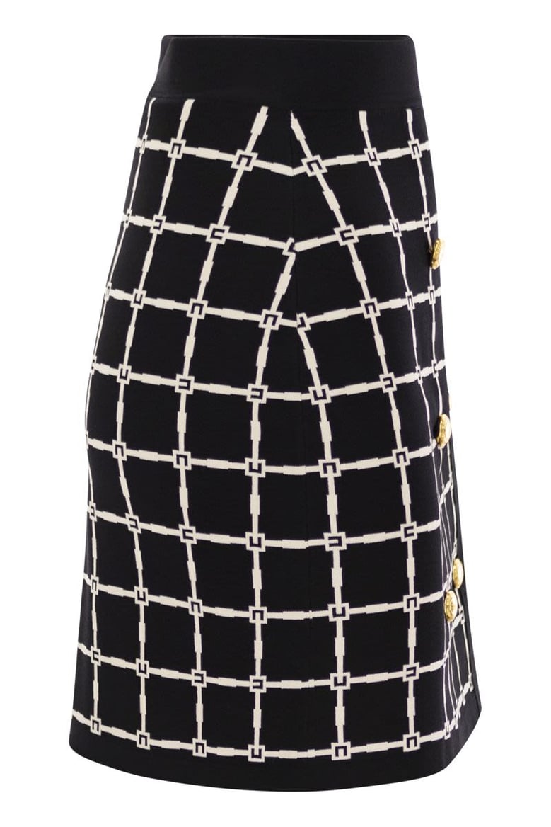 knitted mini skirt by Selfnex