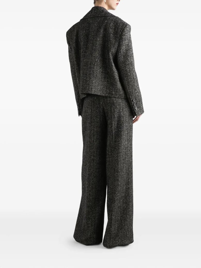 striped wool pants by Selfnex