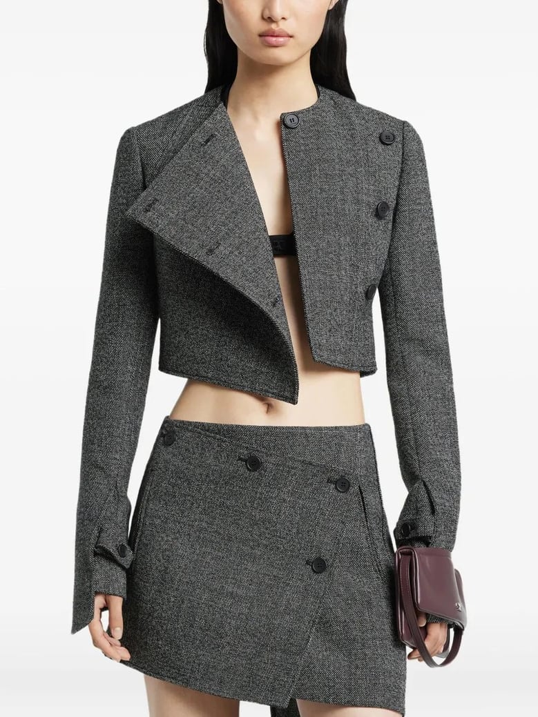 tailored jacket oblique caviar by Selfnex