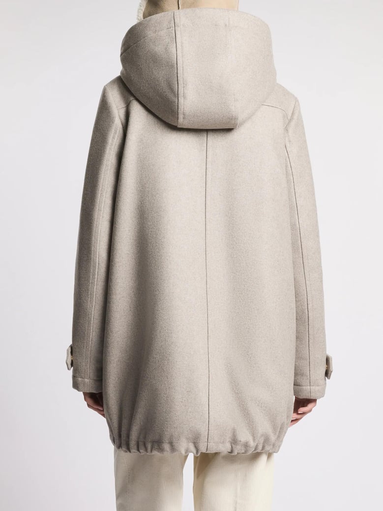 wool and cashmere parka by Selfnex