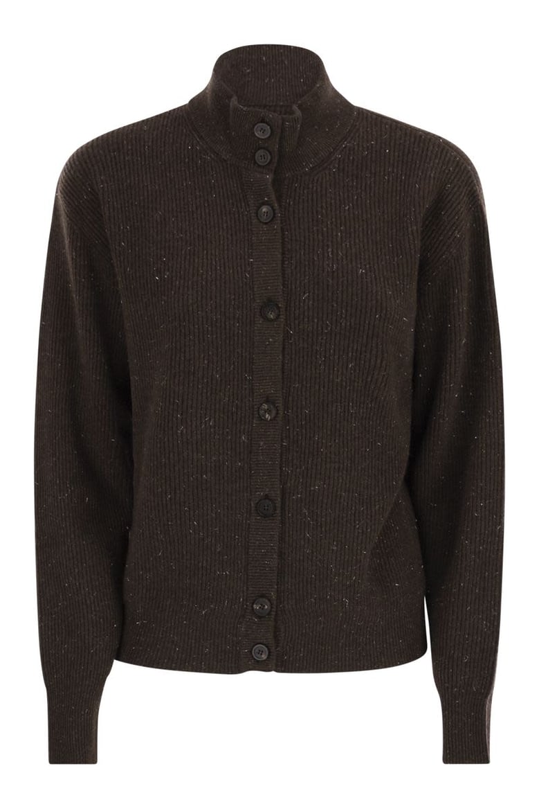 cardigan with buttons in wool silk and cashmere by Selfnex