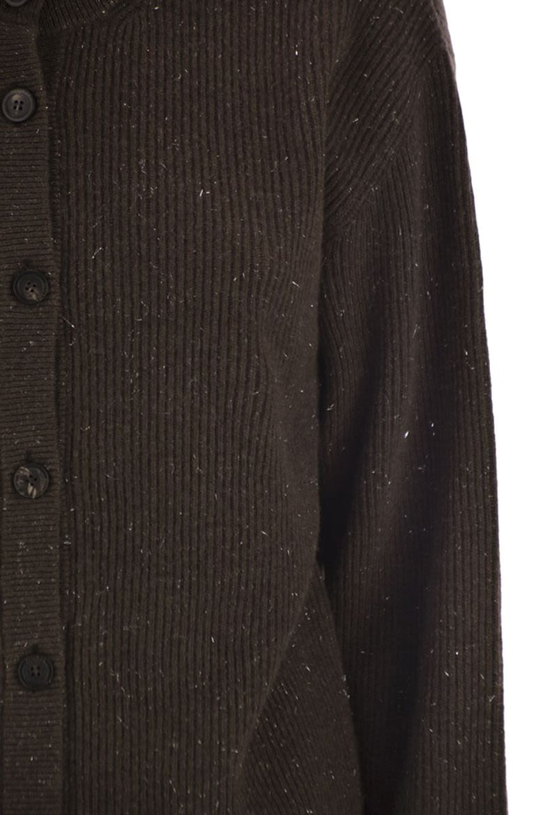 cardigan with buttons in wool silk and cashmere by Selfnex
