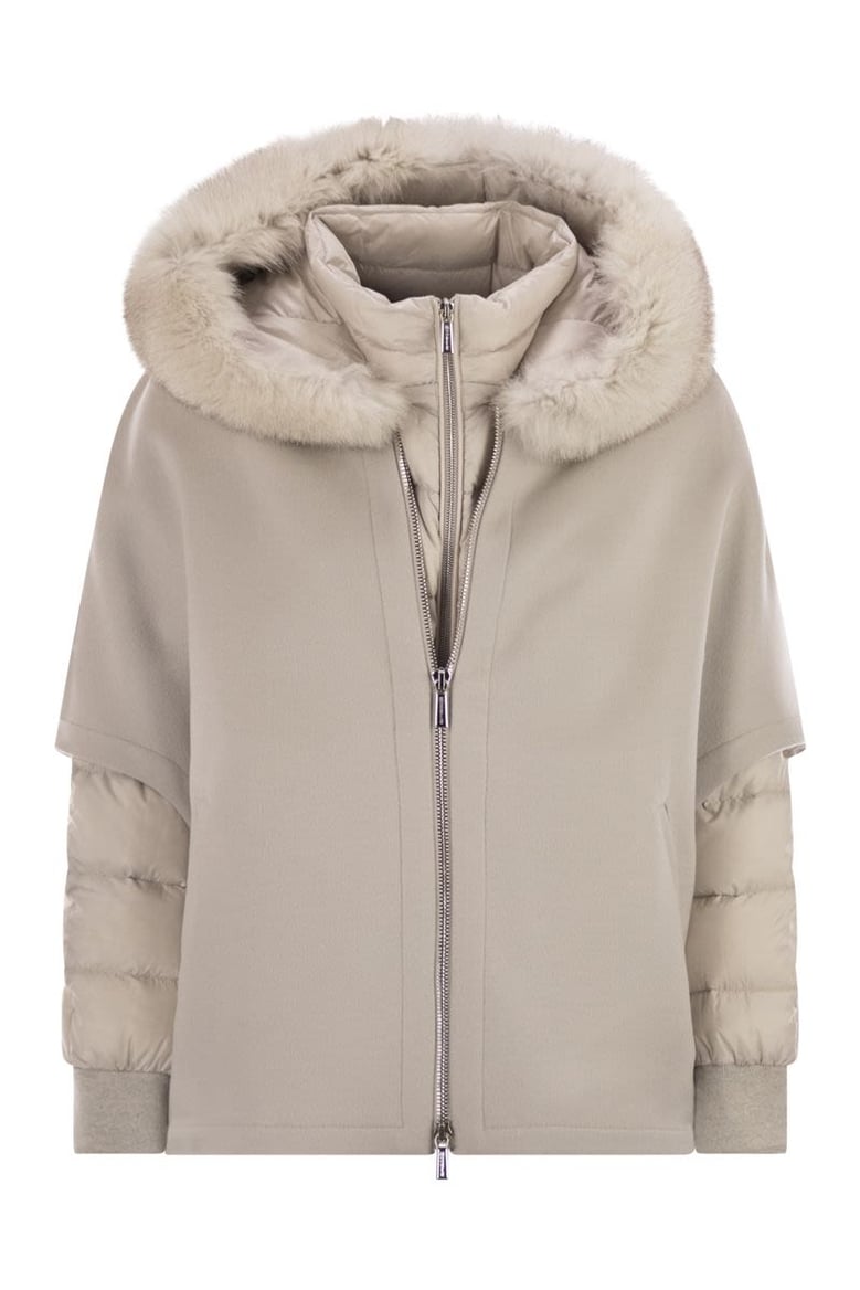 pegaso - down jacket with detachable hood by Selfnex