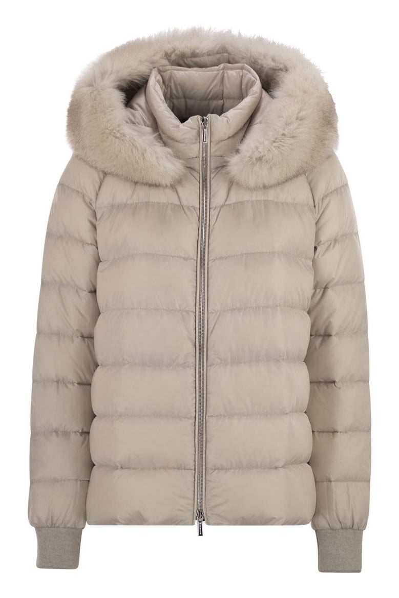 pegaso - down jacket with detachable hood by Selfnex