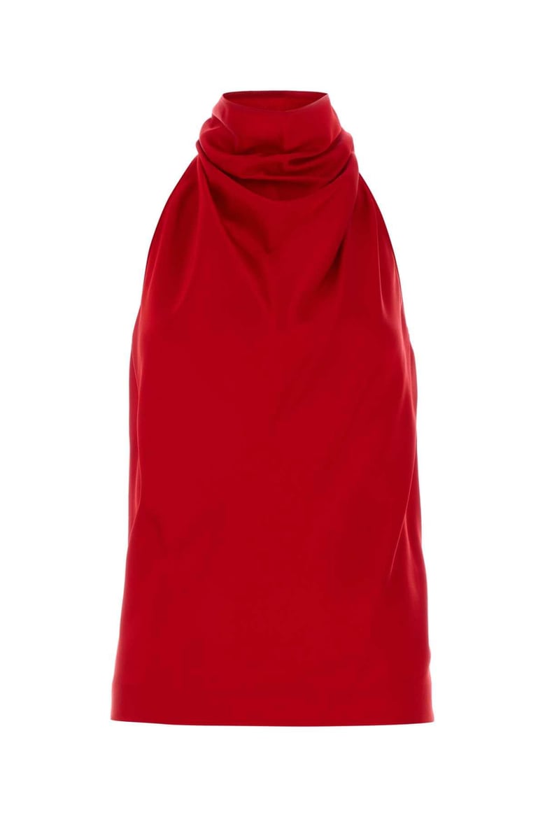 red satin top by Selfnex