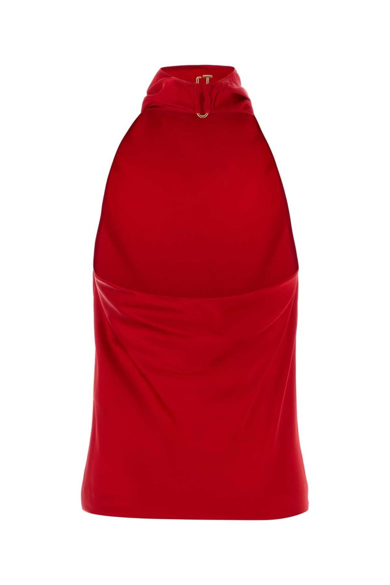 red satin top by Selfnex