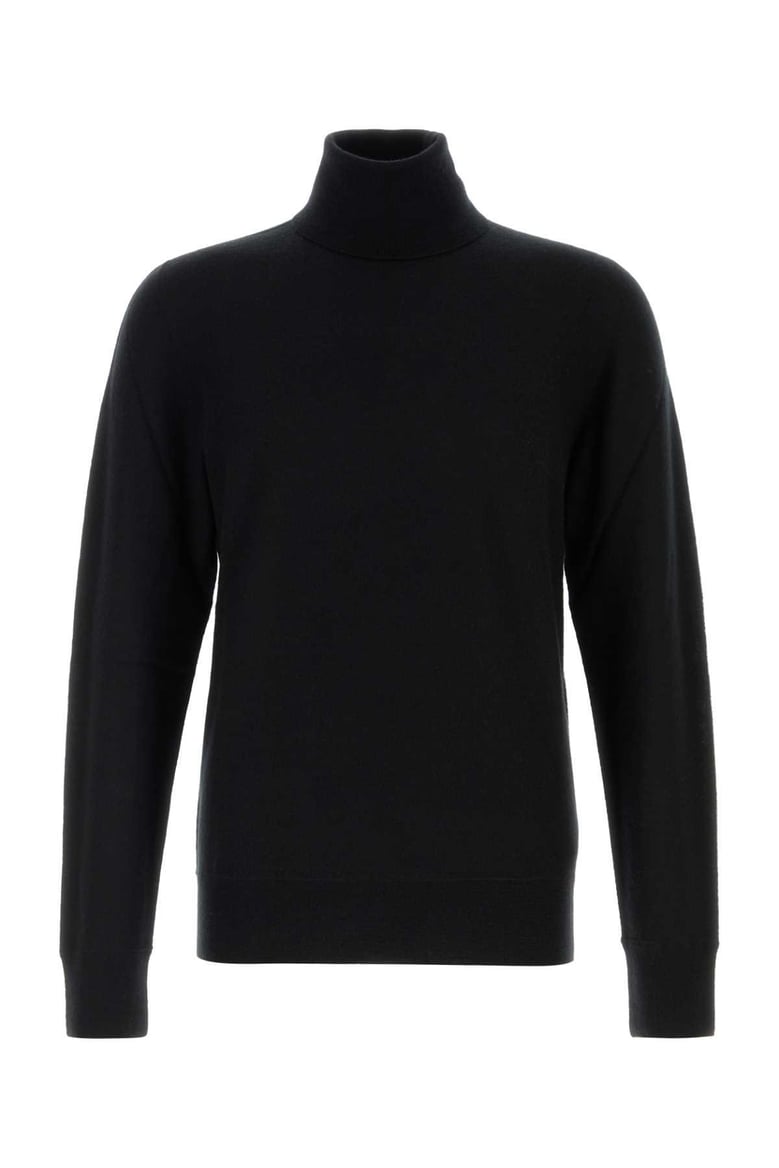 black cashmere bjorn sweater by Selfnex