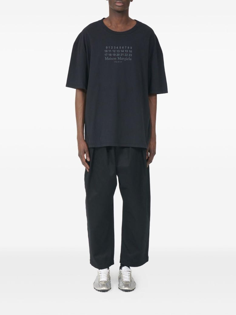 black cotton oversize t-shirt by Selfnex