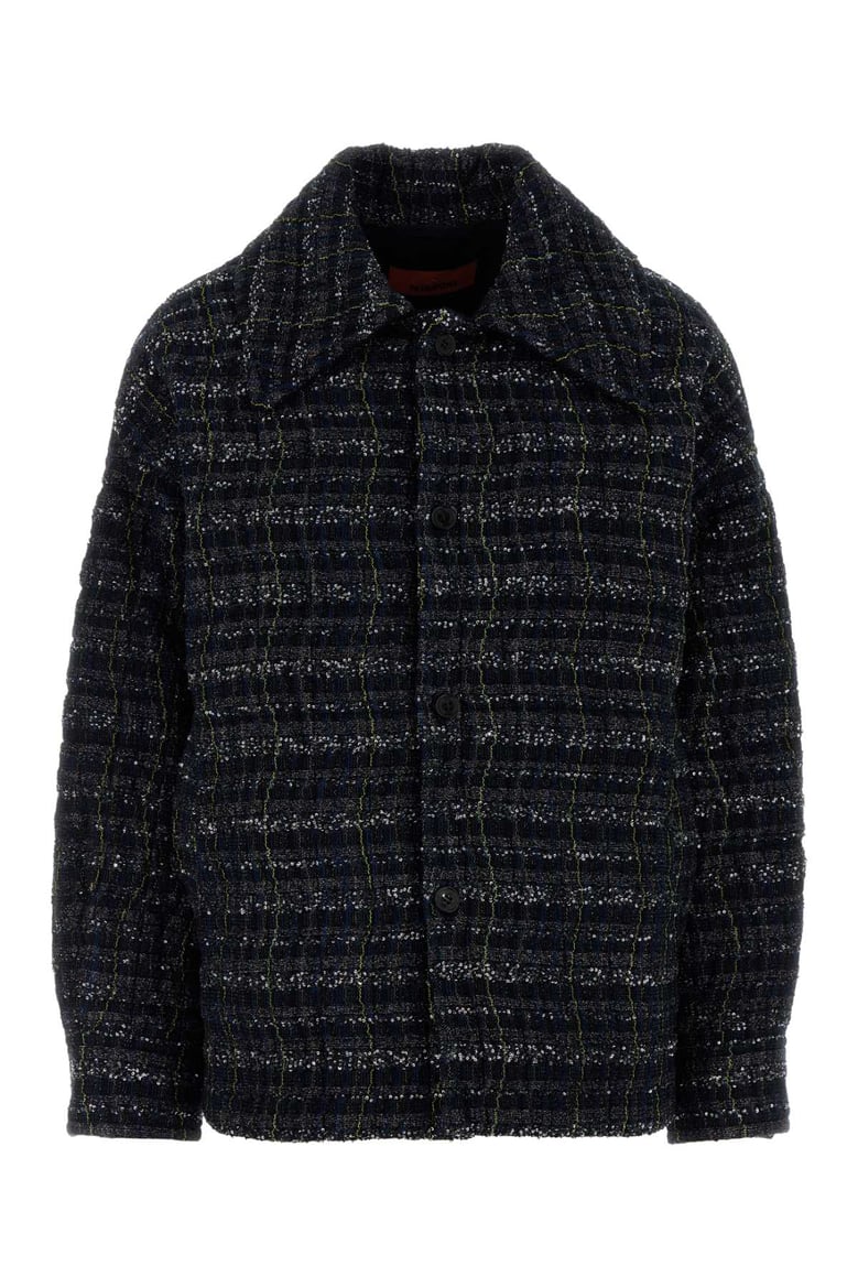 multicolor tweed jacket by Selfnex