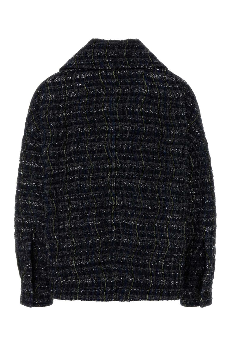 multicolor tweed jacket by Selfnex