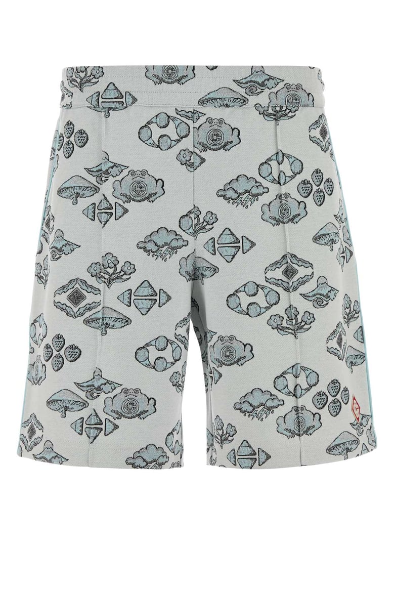embroidered stretch jacquard bermuda shorts by Selfnex