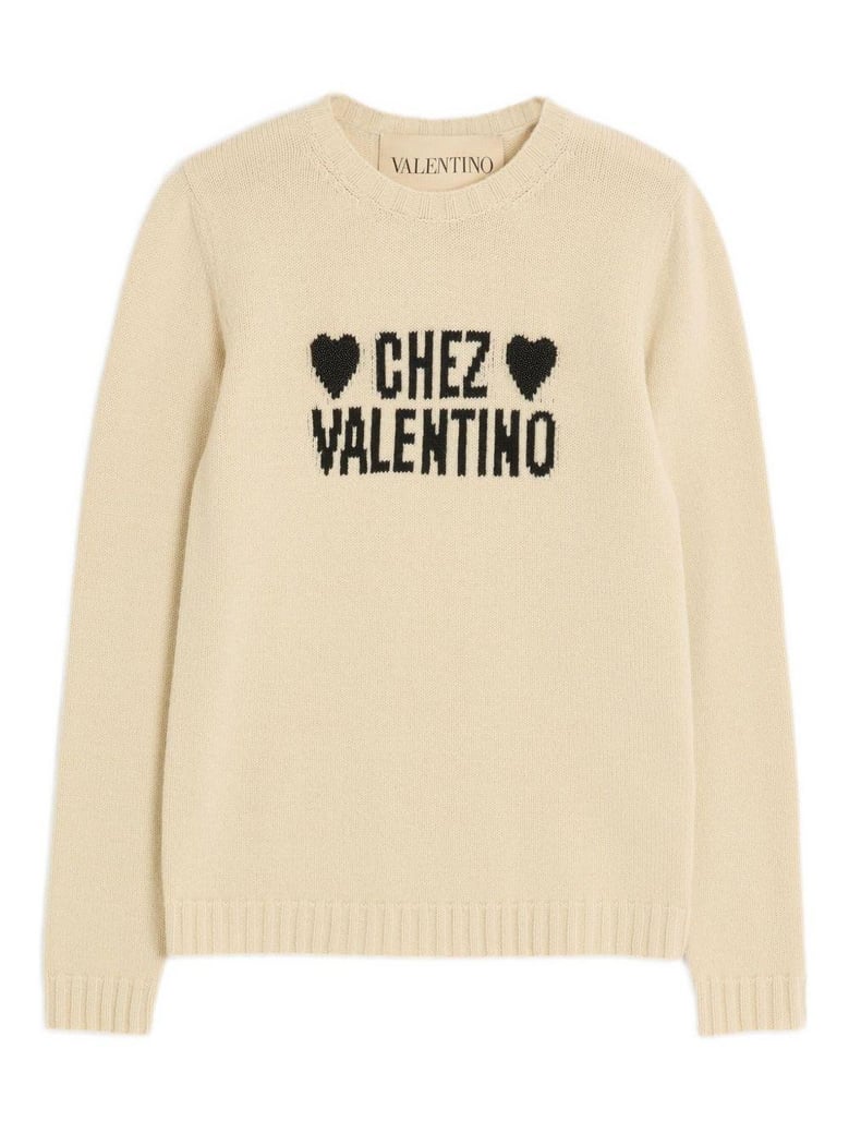 beige wool sweater by Selfnex