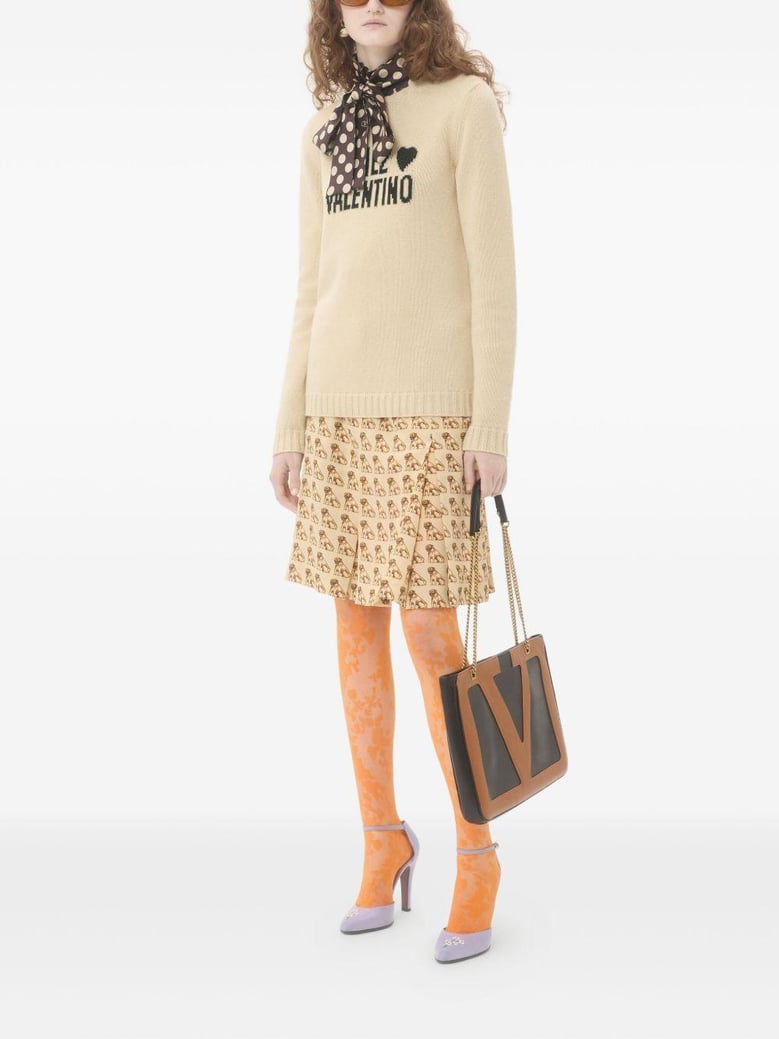 beige wool sweater by Selfnex