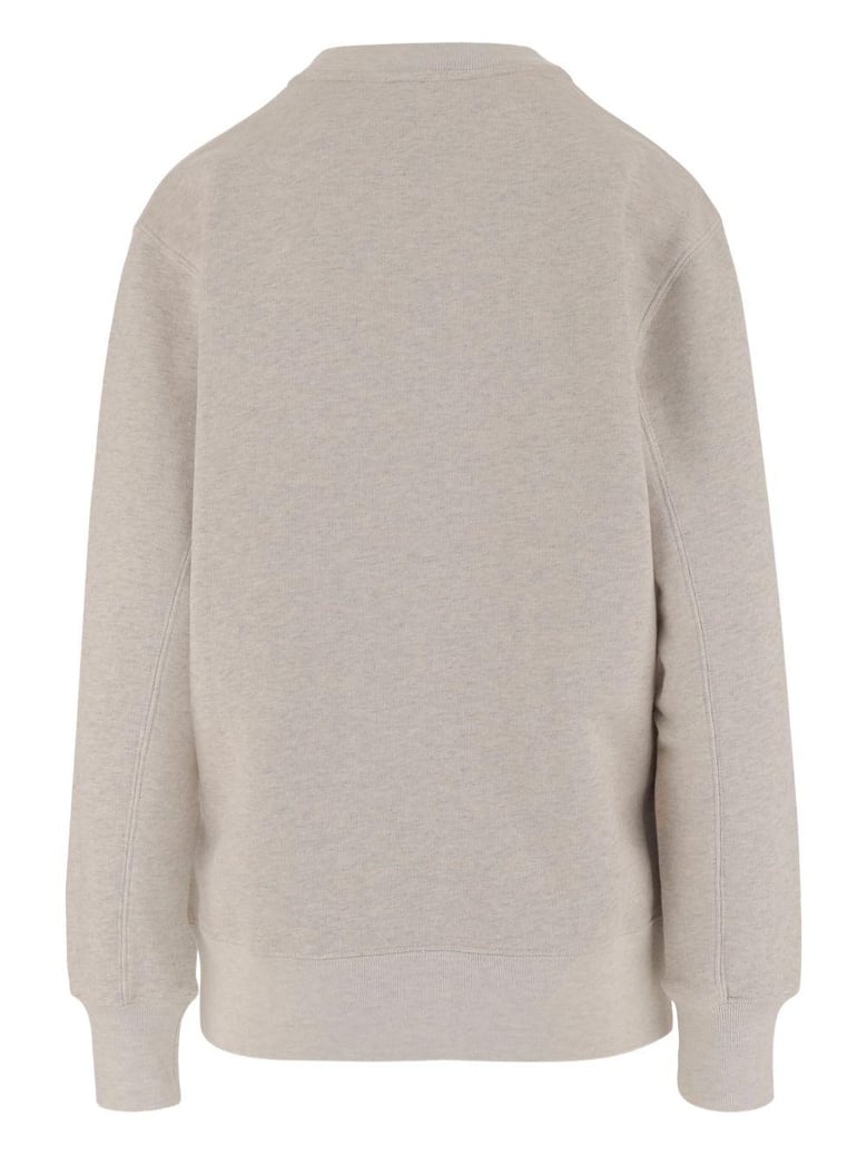 melange grey cotton autry x maison kitsunã© sweatshirt by Selfnex