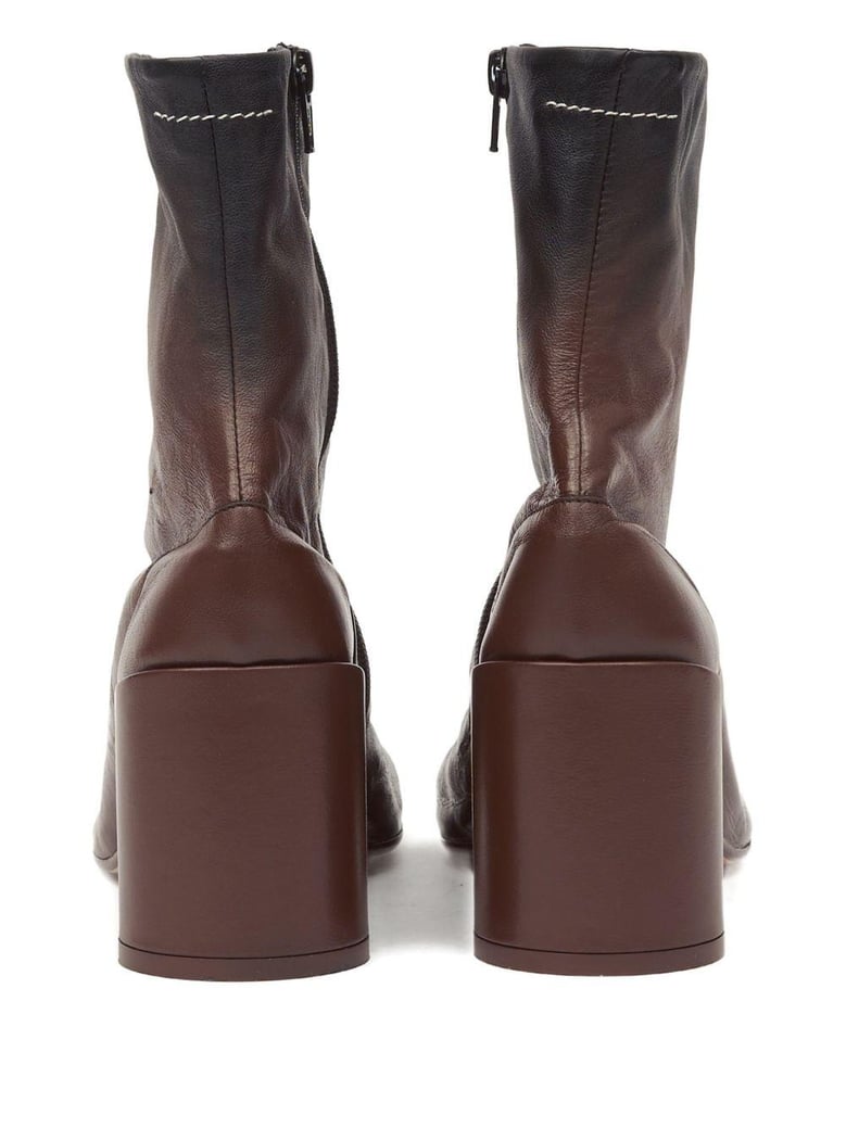 leather ankle boots by Selfnex