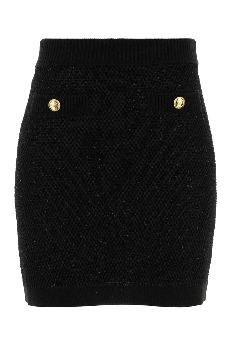 wool knitted skirt by Selfnex