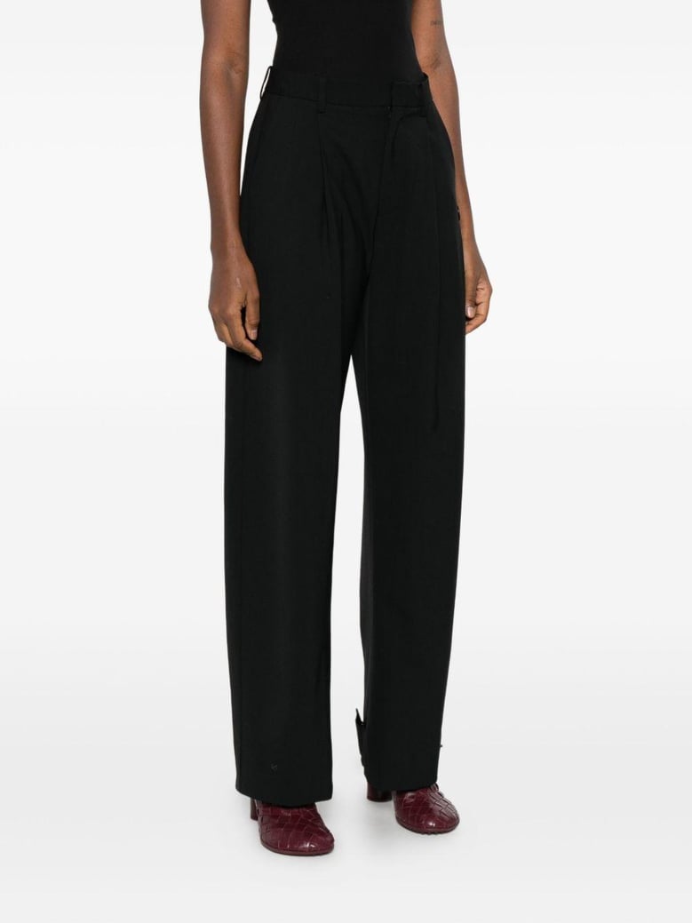 wool blend trousers by Selfnex
