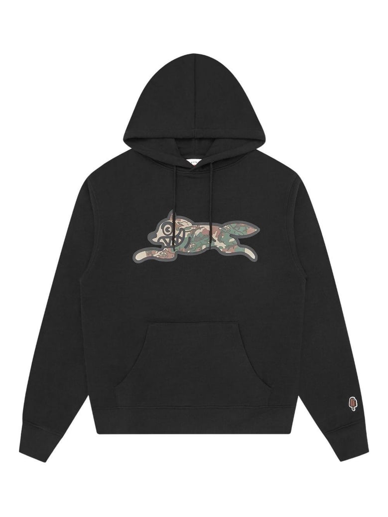 running dog popover cotton hoodie by Selfnex