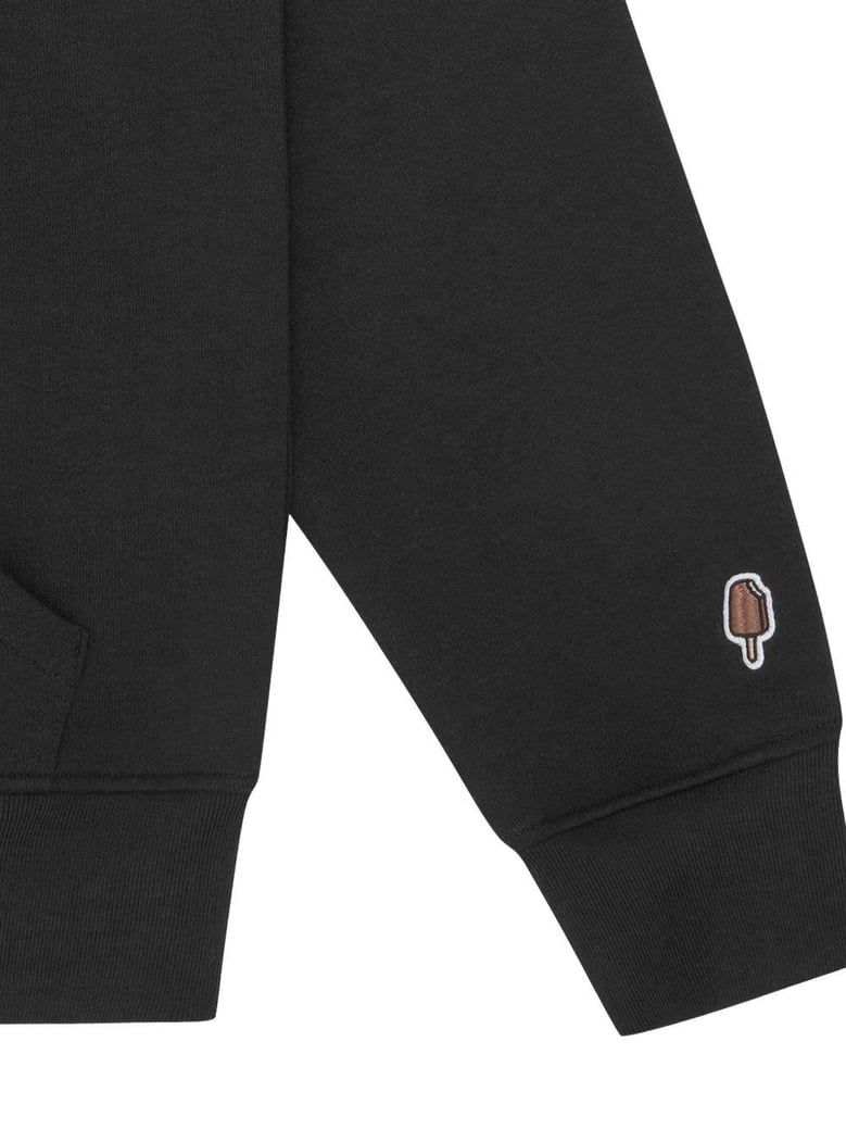 running dog popover cotton hoodie by Selfnex
