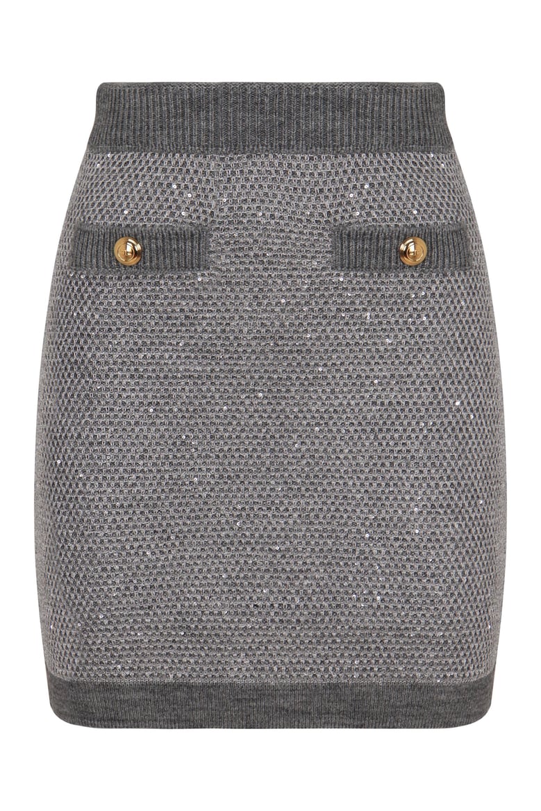 gonna in maglia con paillettes traducendo dall italiano all inglese diventa sweater with sequins by Selfnex