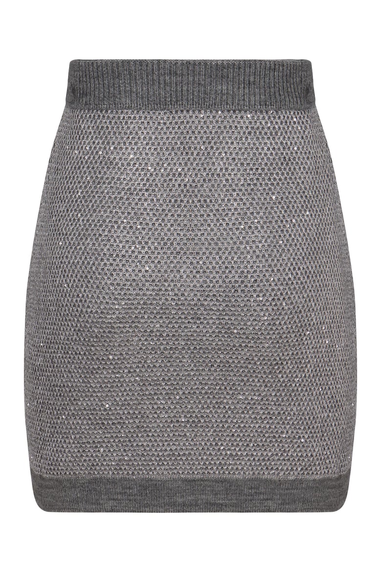 gonna in maglia con paillettes traducendo dall italiano all inglese diventa sweater with sequins by Selfnex