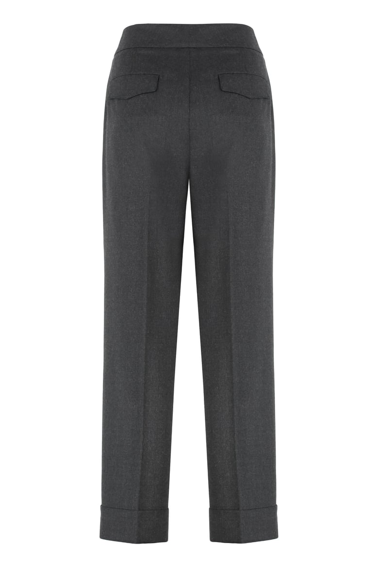 cropped pants in wool blend by Selfnex