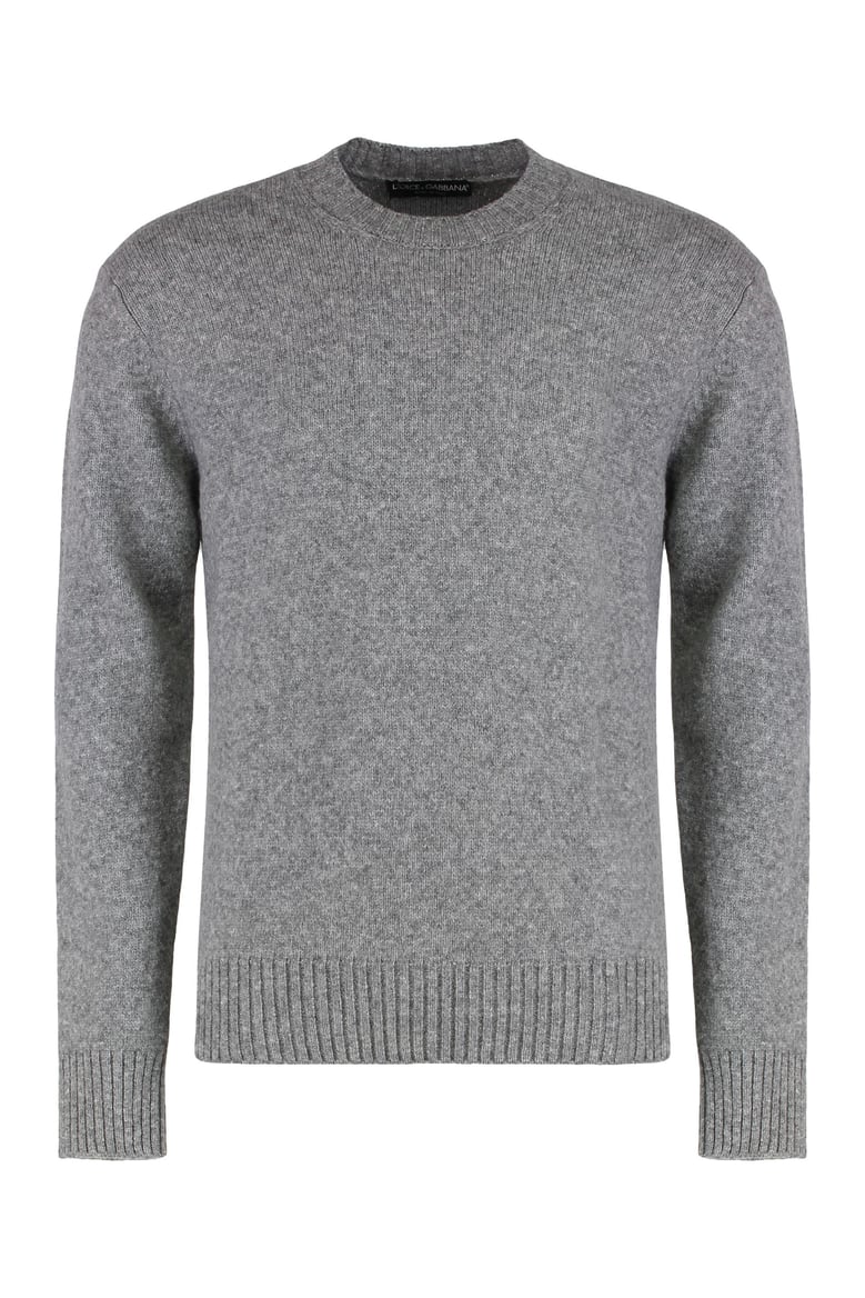 sweater with round neck in wool blend by Selfnex