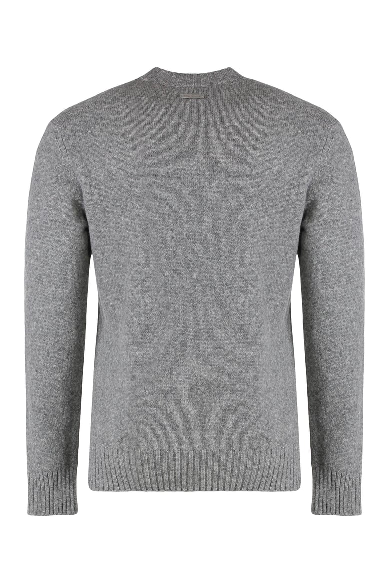 sweater with round neck in wool blend by Selfnex